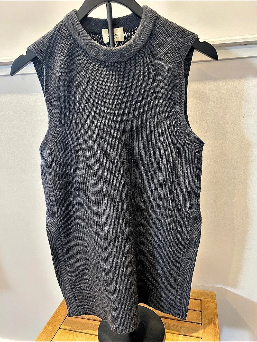 Wilfred Sweater Vest Wool Gray Small